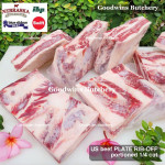 Beef rib PLATE RIB-OFF boneless US USDA NEBRASKA steak cuts 1" 2.5cm (price/kg 5-6pcs)